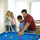 Folding Billiard Table 47 Inch With Cues And Brush Chalk In Blue