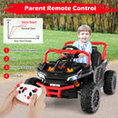 2-Seater Kids Ride On Dump Truck with Dump Bed and Shovel