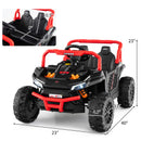 2-Seater Kids Ride On Dump Truck with Dump Bed and Shovel