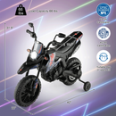 Aprilia Licensed Kids Ride On Motorcycle with 2 Training Wheels-Navy