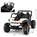 2-Seater Kids Ride On Dump Truck with Dump Bed and Shovel