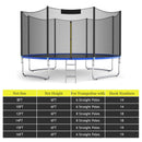 Trampoline Safety Replacement Protection Enclosure Net-10 ft