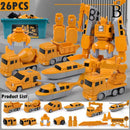 Magnetic Transform Engineering Car Robot Toys Set For Boys Kids Gifts
