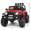 2-Seater Kids Ride On Dump Truck with Dump Bed and Shovel