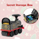 6V Electric Kids Ride On Train with 16 Pieces Tracks-Black