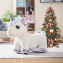 6V Electric Animal Ride On Toy with Music and Handlebars In Beige