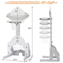3 in 1 Kids Basketball Hoop Set with Balls-White