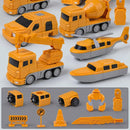 Magnetic Transform Engineering Car Robot Toys Set For Boys Kids Gifts