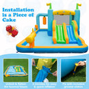 Giant Inflatable Water Slide for Kids Aged 3-10 Years (with 750W Blower)