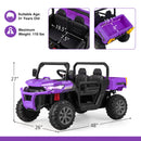 2-Seater Kids Ride On Dump Truck with Dump Bed and Shovel