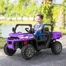 2-Seater Kids Ride On Dump Truck with Dump Bed and Shovel