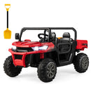 2-Seater Kids Ride On Dump Truck with Dump Bed and Shovel