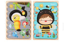 Double Sided Strip Puzzles In 3D Educational Toys For Baby Wooden Montessori Toy As For Children