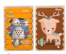 Double Sided Strip Puzzles In 3D Educational Toys For Baby Wooden Montessori Toy As For Children
