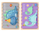Double Sided Strip Puzzles In 3D Educational Toys For Baby Wooden Montessori Toy As For Children