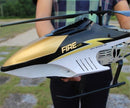 Remote Control 2.4Ghz Electric Helicopter With Metallic Frame Is Like A Gyro With LED Lights For Kids And Makes A Good Gift For Children