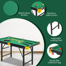 Folding Billiard Table 47 Inch with Cues and Brush Chalk