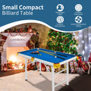 Folding Billiard Table 47 Inch With Cues And Brush Chalk In Blue