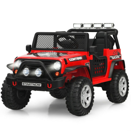 2-Seater Kids Ride On Dump Truck with Dump Bed and Shovel