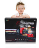 Electric Toy Train Set Diecast Model With Railway Tracks Educational Game For Children