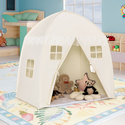 Portable Indoor Kids Play Castle Tent-White