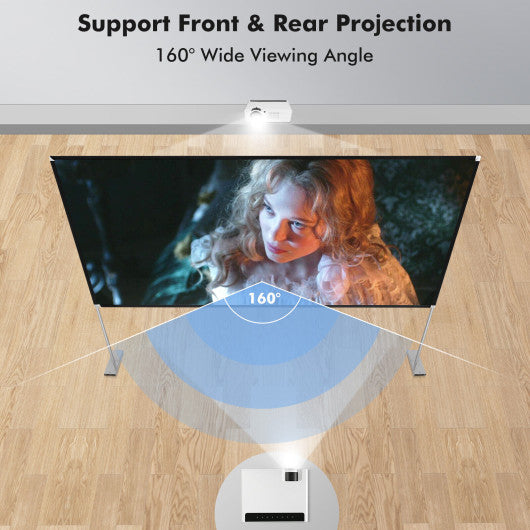 100/120 Inch Portable Projector Screen with Stand and Carry Bag-100 inches