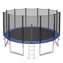 8/10/12/14/15/16 Feet Outdoor Trampoline Bounce Combo with Safety Closure Net Ladder-8 ft