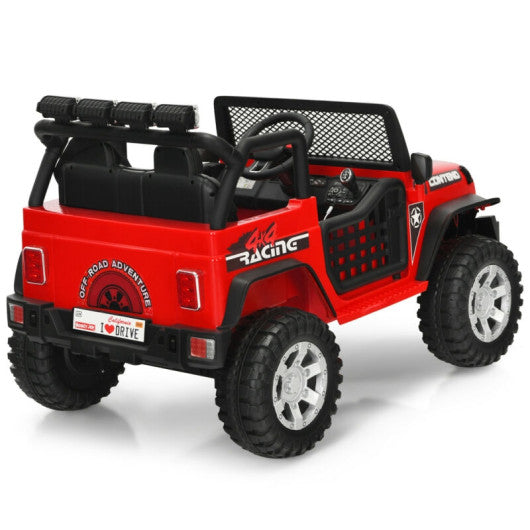 2-Seater Kids Ride On Dump Truck with Dump Bed and Shovel
