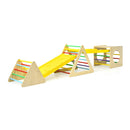 5 in 1 Kids Triangle Climber Play Gym Set with 2 Ramps