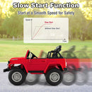 12V 2-Seat Licensed Kids Ride On Toyota FJ40 Car with 2.4G Remote Control-Red