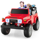 12V 2-Seat Licensed Kids Ride On Toyota FJ40 Car with 2.4G Remote Control-Red