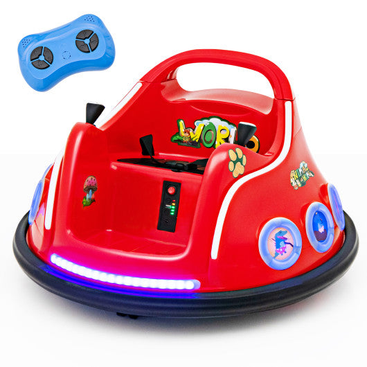 12V Electric Ride On Car with Remote Control and Flashing LED Lights