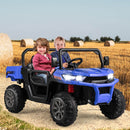 Kids Electric Dump Truck Ride On – 2-Seater Construction Vehicle with Realistic Dump Bed & Shovel