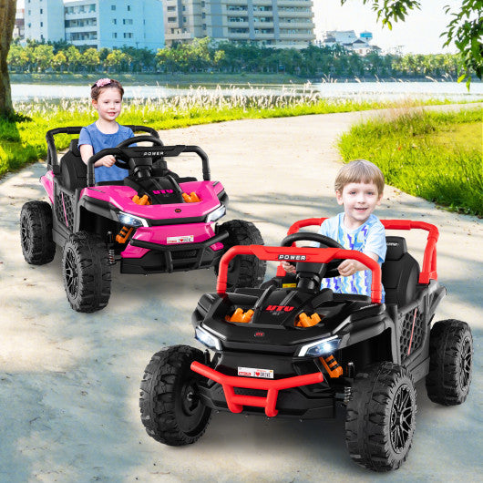 2-Seater Kids Ride On Dump Truck with Dump Bed and Shovel