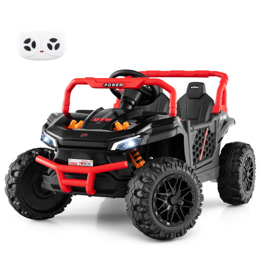 2-Seater Kids Ride On Dump Truck with Dump Bed and Shovel