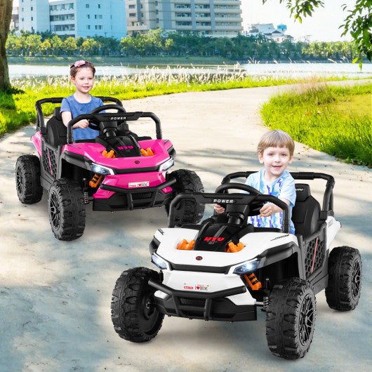 2-Seater Kids Ride On Dump Truck with Dump Bed and Shovel