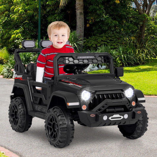 2-Seater Kids Ride On Dump Truck with Dump Bed and Shovel