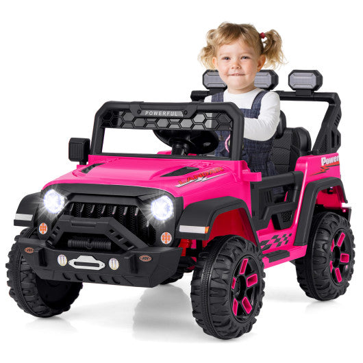 2-Seater Kids Ride On Dump Truck with Dump Bed and Shovel
