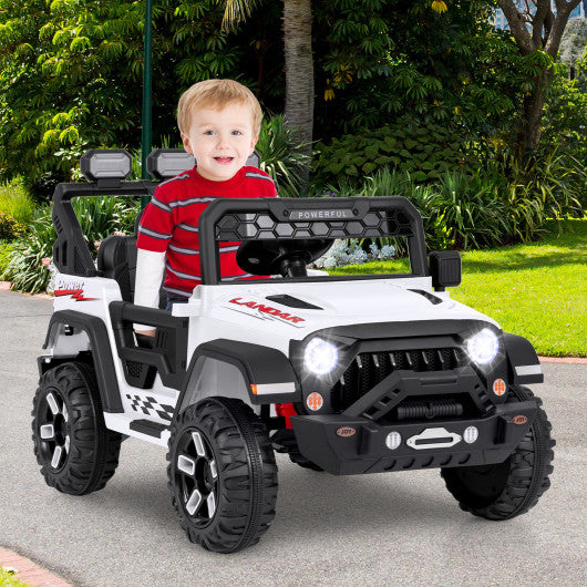 2-Seater Kids Ride On Dump Truck with Dump Bed and Shovel