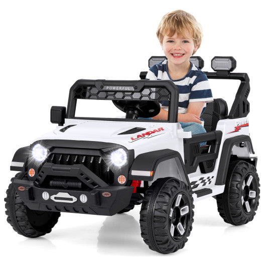 2-Seater Kids Ride On Dump Truck with Dump Bed and Shovel