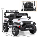 Kids Electric Dump Truck Ride On – 2-Seater Construction Vehicle with Realistic Dump Bed & Shovel