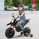 Aprilia Licensed Kids Ride On Motorcycle with 2 Training Wheels-Red