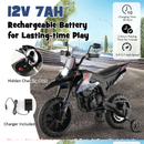 Aprilia Licensed Kids Ride On Motorcycle with 2 Training Wheels-Navy