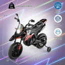 Aprilia Licensed Kids Ride On Motorcycle with 2 Training Wheels-Red