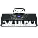 61-Key Electronic Keyboard Piano with Lighted Keys and Bench