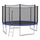 8/10/12/14/15/16 Feet Outdoor Trampoline Bounce Combo with Safety Closure Net Ladder-12 ft