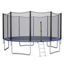 8/10/12/14/15/16Feet Outdoor Trampoline Bounce Combo with Safety Closure Net Ladder-15 ft