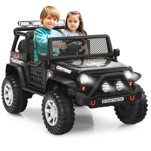 2-Seater Kids Ride On Dump Truck with Dump Bed and Shovel
