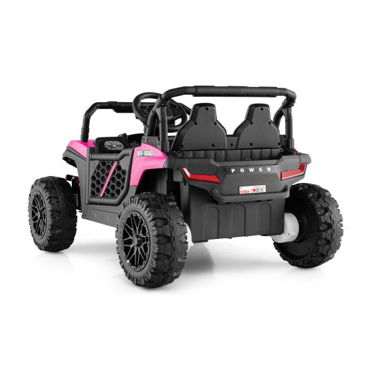 2-Seater Kids Ride On Dump Truck with Dump Bed and Shovel