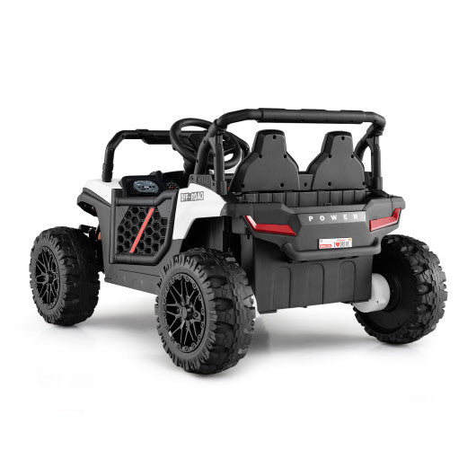 2-Seater Kids Ride On Dump Truck with Dump Bed and Shovel